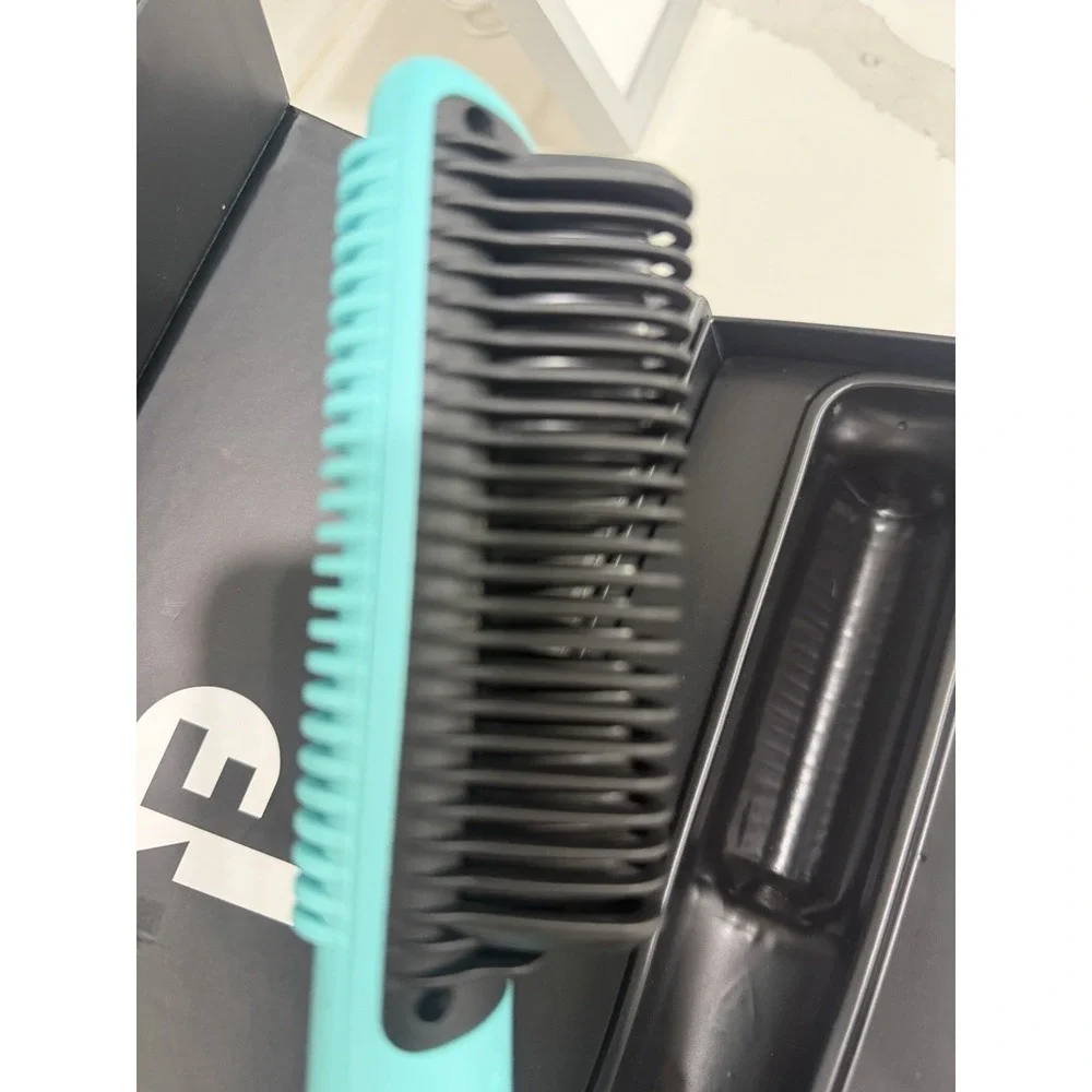 PROFASHION The Almighty Hair Straightener Comb Ceramic, 6 Heat, Blue/Black NEW